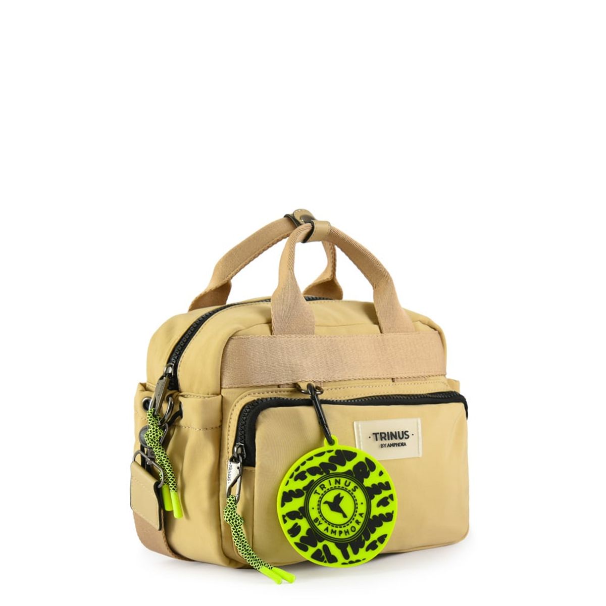 TRINUS - Cartera bandolera mediana larache beige