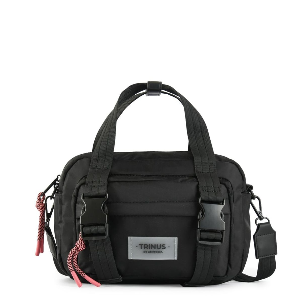 TRINUS - Cartera bandolera mediana giyani negro