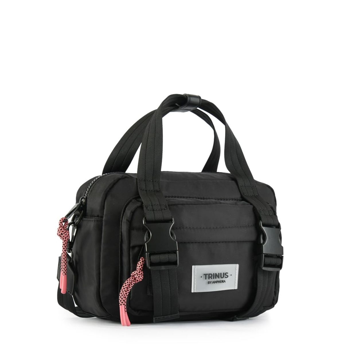 TRINUS - Cartera bandolera mediana giyani negro