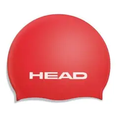 HEAD - Gorro Natación Junior Silicona Nuevo Y Original - Rojo
