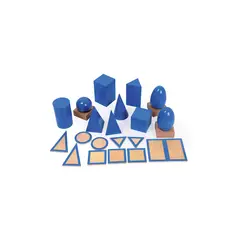 DACTIC - CUERPOS GEOMÉTRICOS TRIDIMENSIONALES MADERA CON BASE