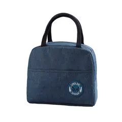 ESHOPANGIE - Lonchera Bolsa Termica Colación Almuerzo Portatil Unisex Azul