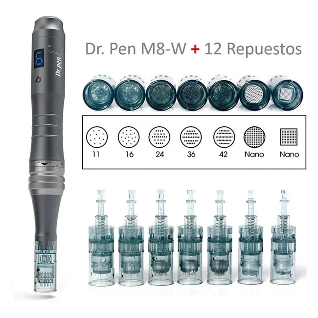 GENERICO - Dermapen M8 Inalámbrico10 Agujas.