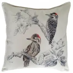 MARGARITA SCHEEL BY CASA ALVARINHO - FUNDA COJÍN VELVET ENCANTO CARPINTERITOS 45X45