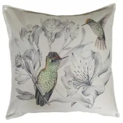 MARGARITA SCHEEL BY CASA ALVARINHO - FUNDA COJÍN VELVET ENCANTO PICAFLORES 45X45