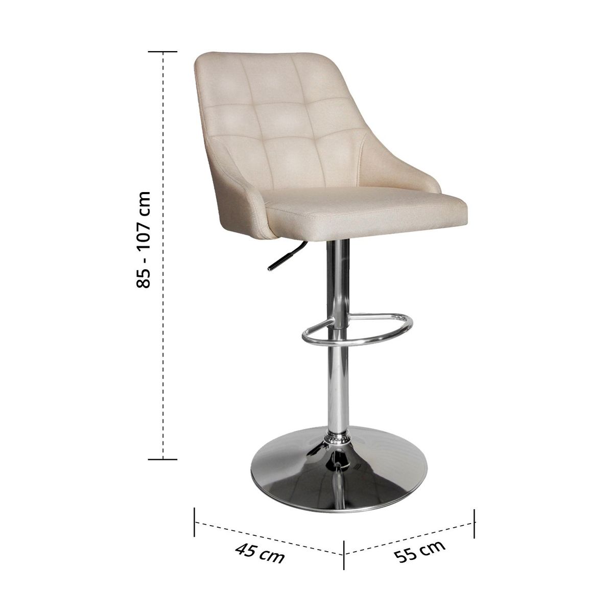 NOVAHUS - PACK 2 PISO BAR TABURETE ORION