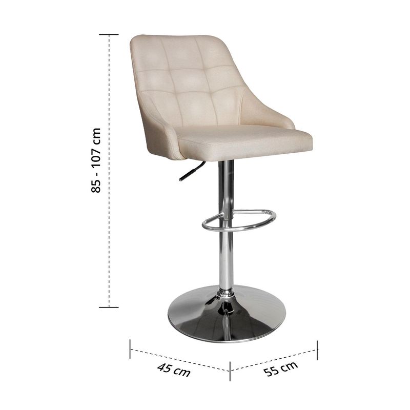 NOVAHUS - PACK 2 PISO BAR TABURETE ORION