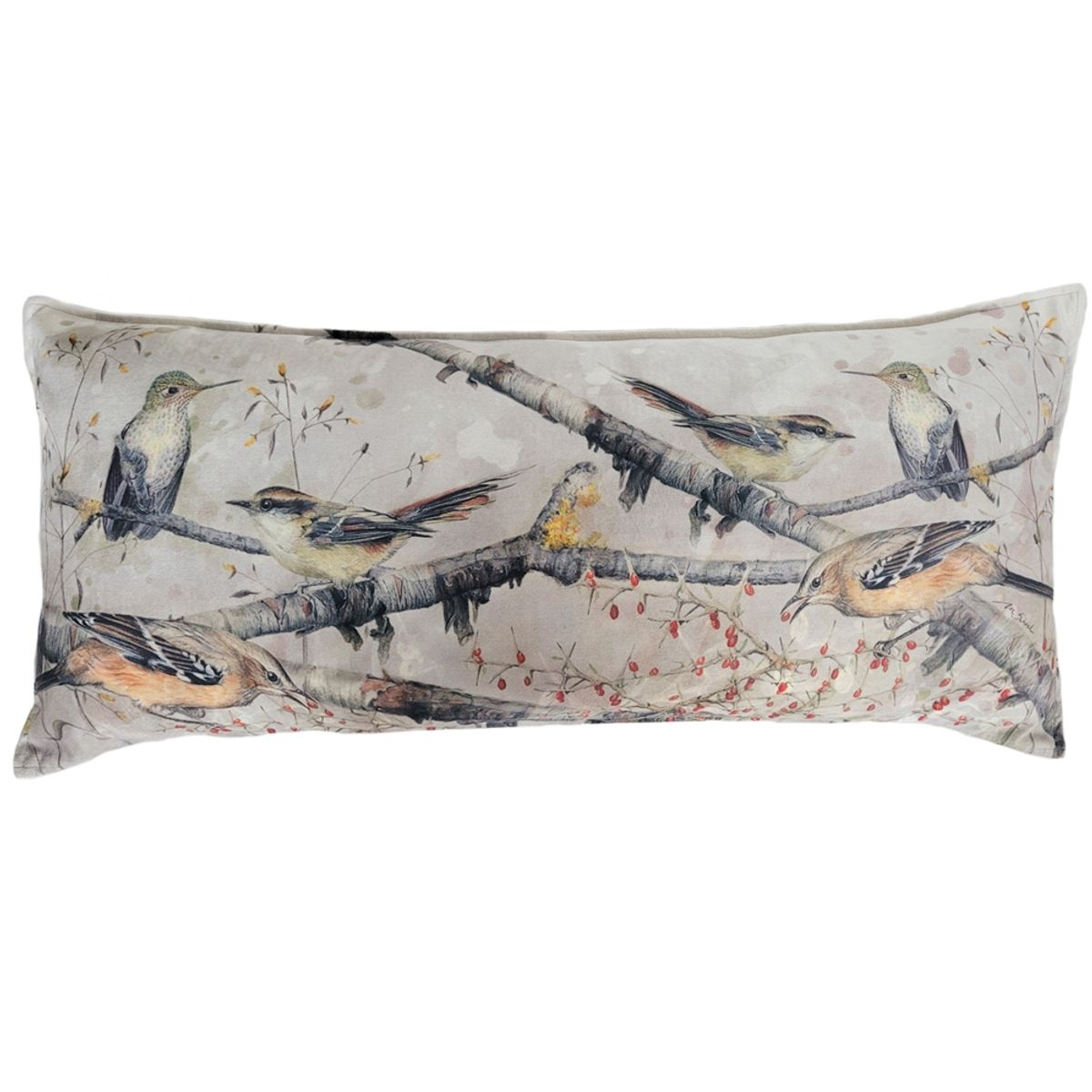 MARGARITA SCHEEL BY CASA ALVARINHO - COJÍN VELVET MIX RAYADITO XL