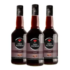 TRES PLUMAS - PACK X 3 LICOR DE CAFE
