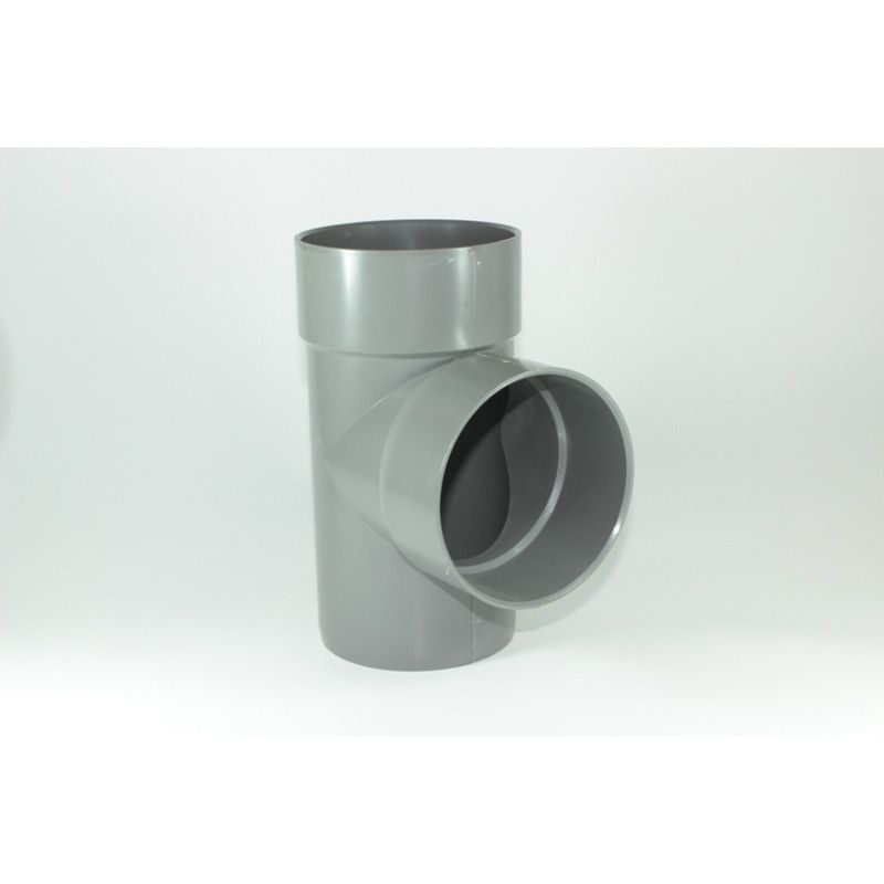 MOHICAN - Tee Reduc. 110x50 Mm Pvc Sanitario Gris 3 Uni