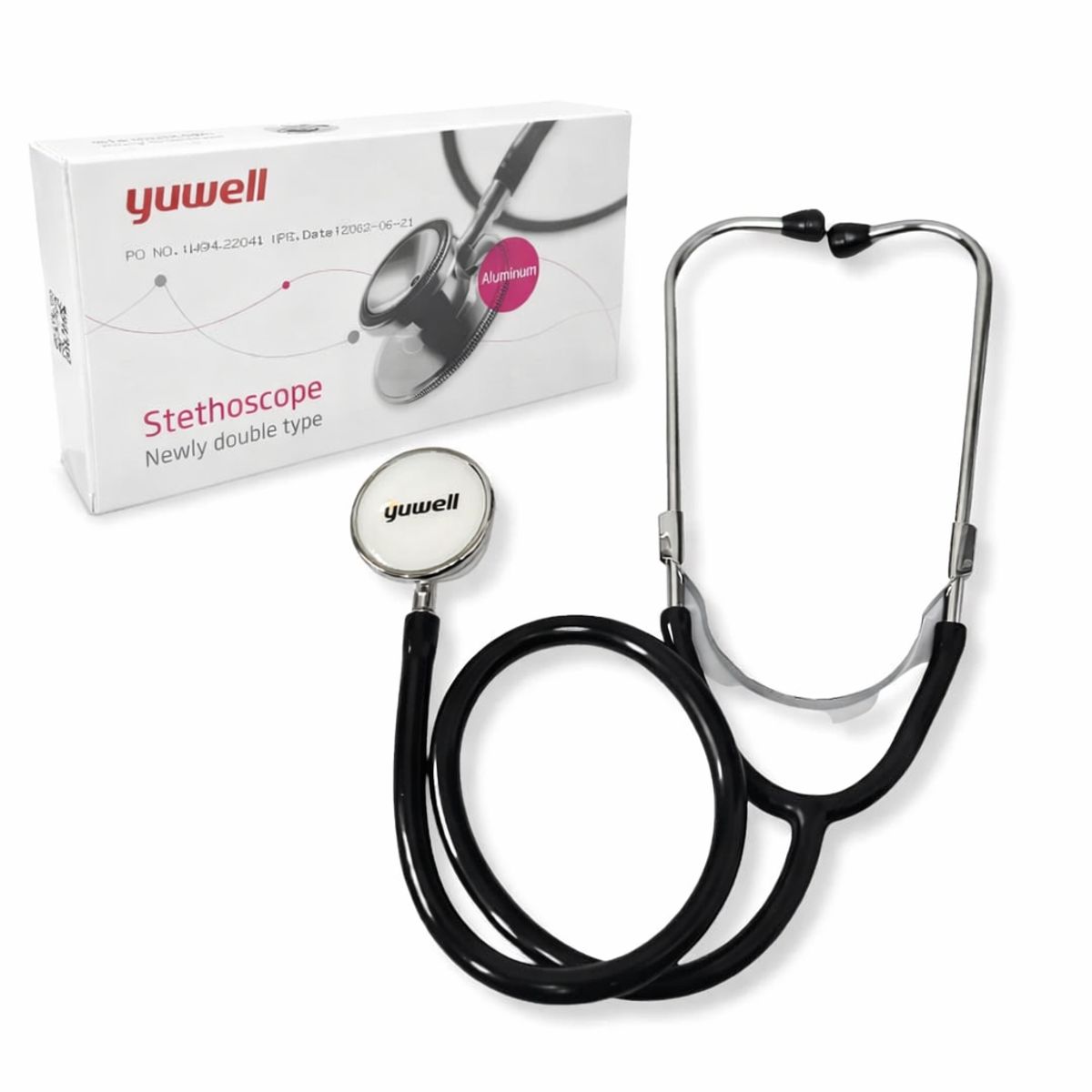 TOPMEDIC - Fonendoscopio Estetoscopio Pediátrico Classic Veterinario Cardiológico Doble Campana Aluminio