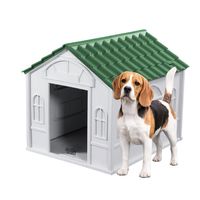 Casa Para Perro Pequeña Verde 75.7x65x63.2 Cms Coolpets