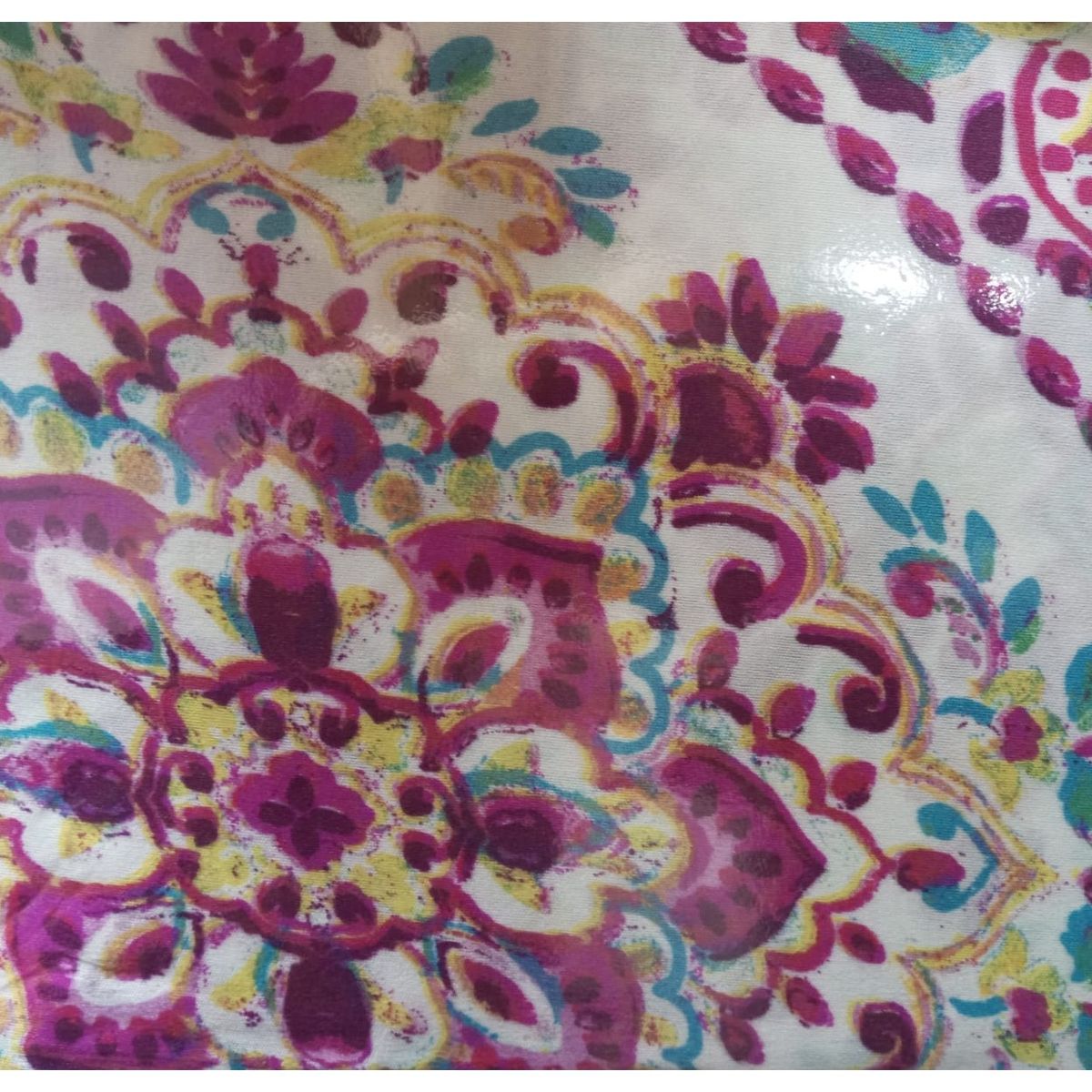 GENERICO - Juego de Sábanas King Mandala Magenta 2.5 Plazas