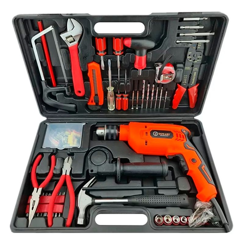 TOYAKI - Maleta Multi Herramienta Taladro 650w 102 Pcs Toyaki Tk-878