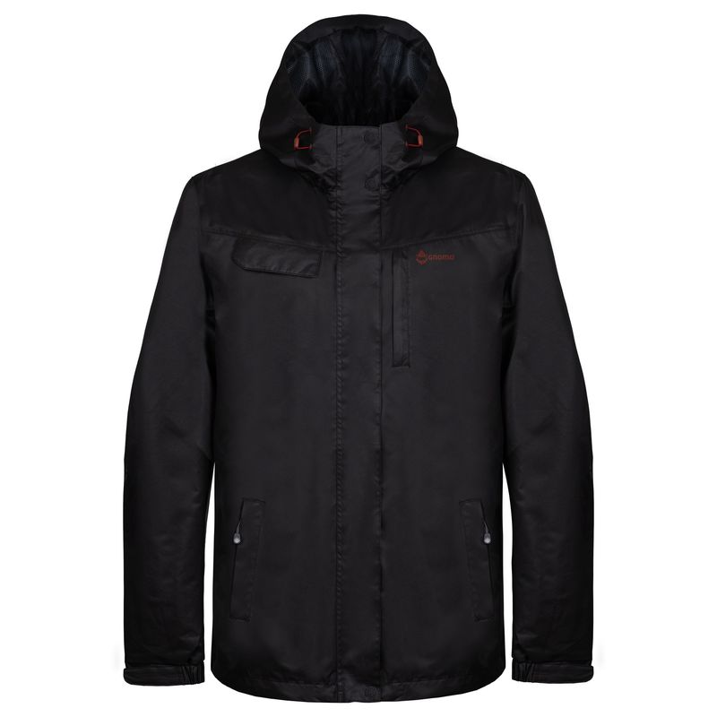 GNOMO - Chaqueta Impermeable Narwel Hombre Black Gnomo