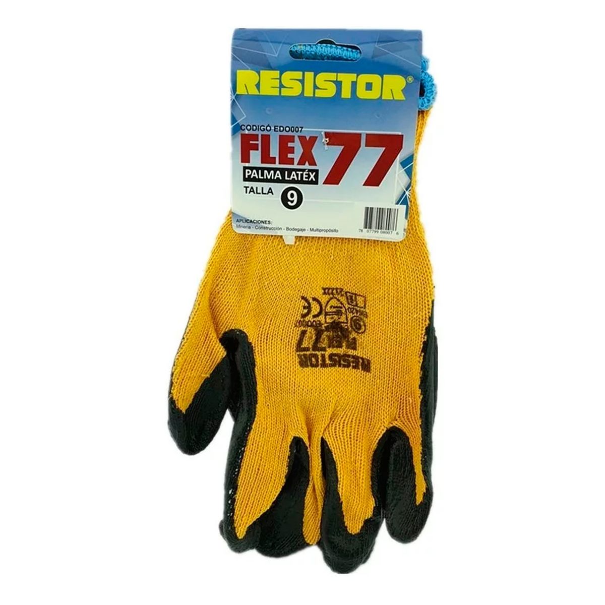 GENERICO - Par De Guante De Hilo Palma Latex Multiproposito