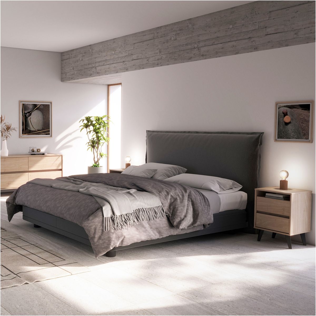 MEDULAR - Velador Atacama café claro Medular