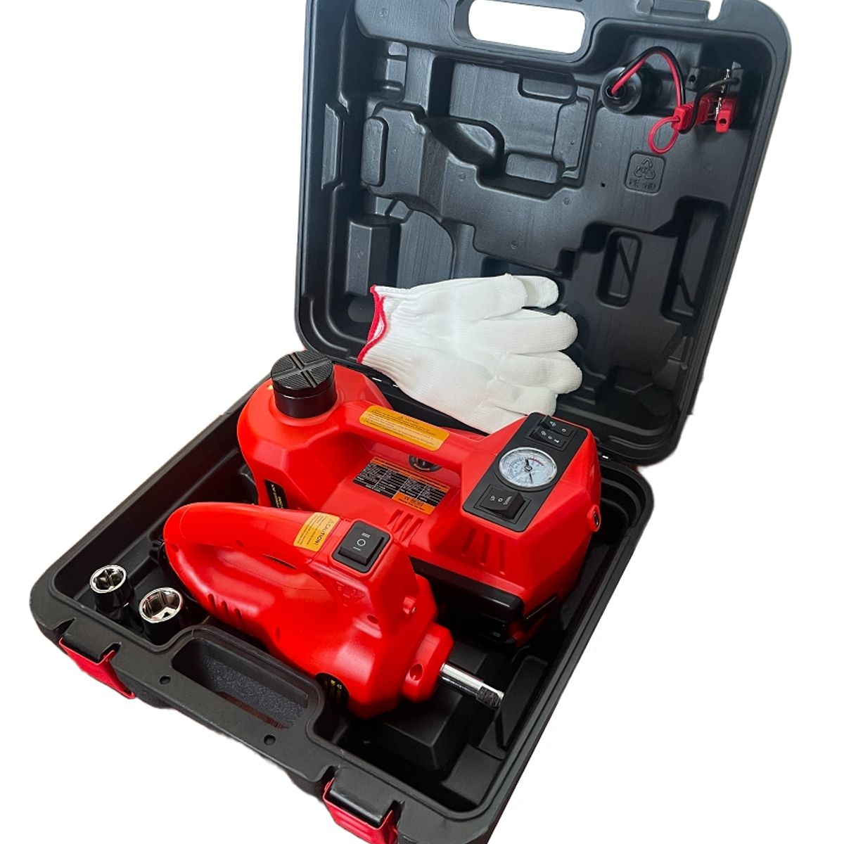 LERNEN - Kit 5 En 1 Infaltable Auto Compresor, Gata Llave De Impacto