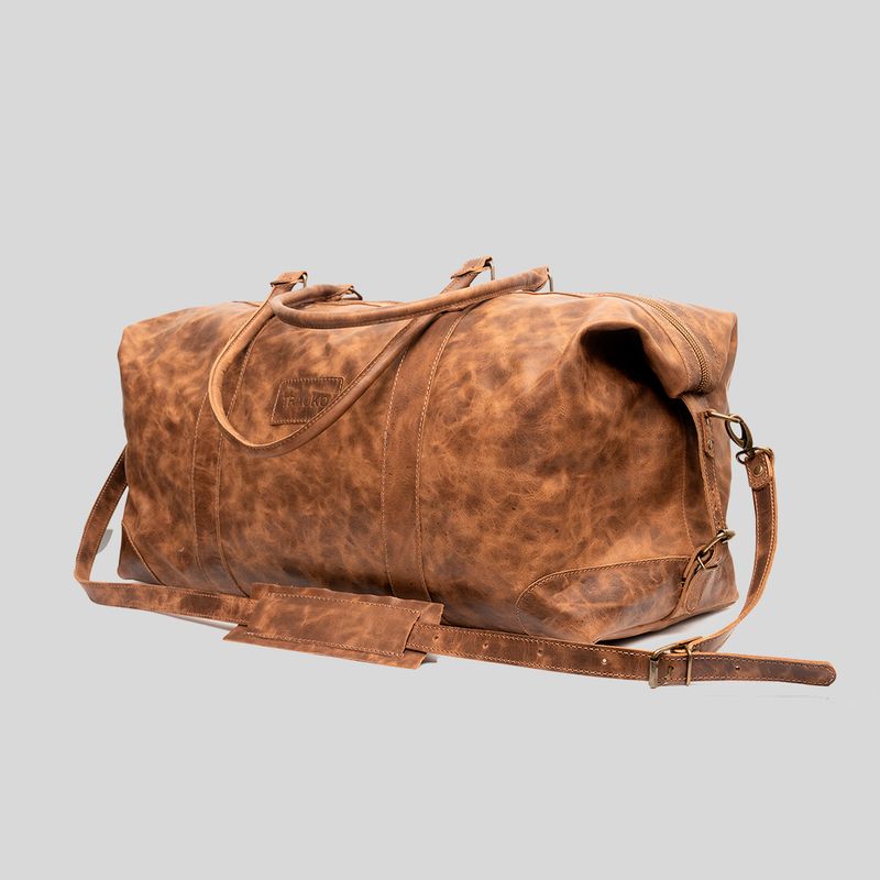TRAUKO - Bolso Unisex Cuero Café Trauko Sahara