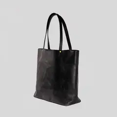 TRAUKO - Cartera Mujer Cuero Negro Pompeia