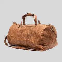 TRAUKO - Bolso Unisex Cuero Café Ravello