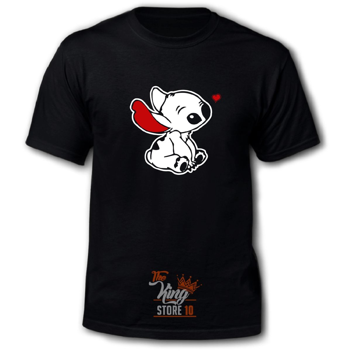 GENERICO - Polera Lilo  Stich Corazón Ohana Familia