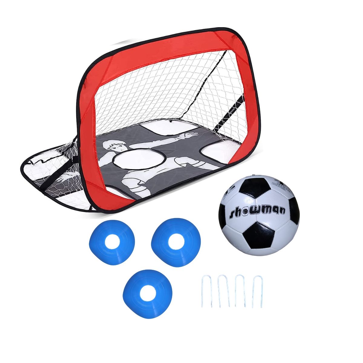 GENERICO - Futbol Entrenamiento Porteria Arquero Balon Conos Arco Niños