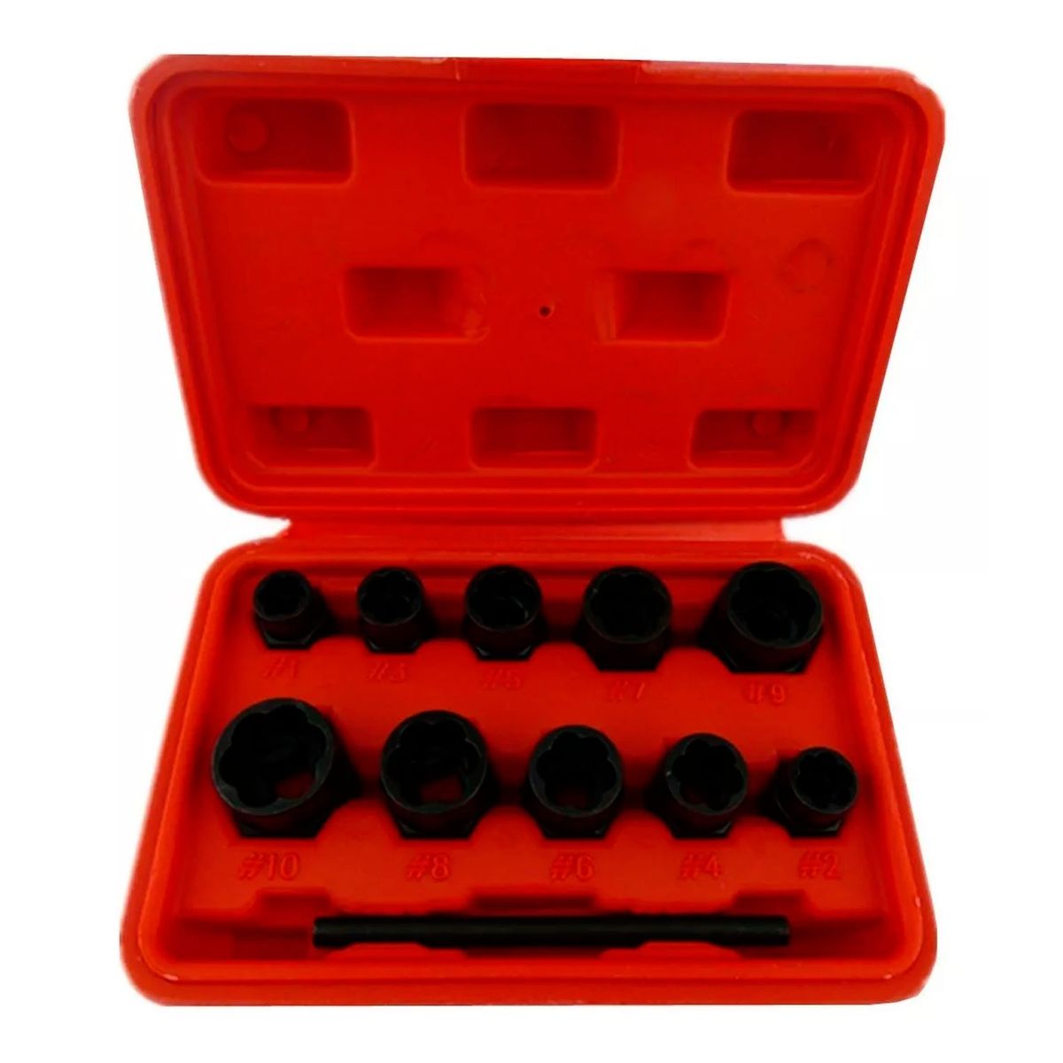 GENERICO - Kit Set Dados Extractor Para Tuerca Pernos Rodados 10 Piezas