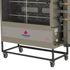 BOZZO - Asador De Pollos a Gas 4 Espadas 20 Unidades