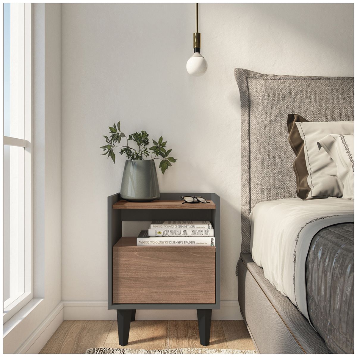 MEDULAR - Velador Pop gris Medular