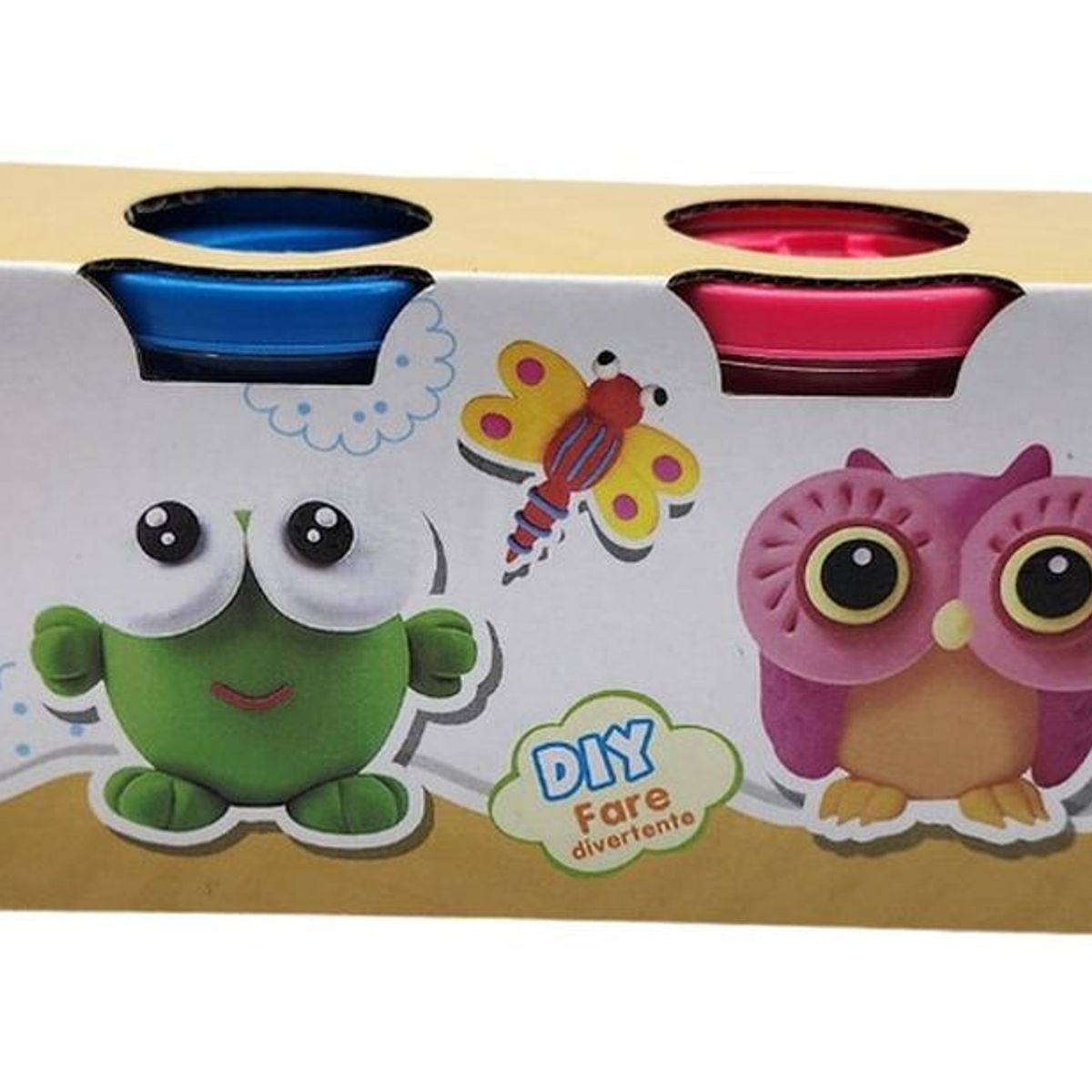 GENERICO - Set De Masas 4 Colores Latas Plasticina Didactica Plastilina