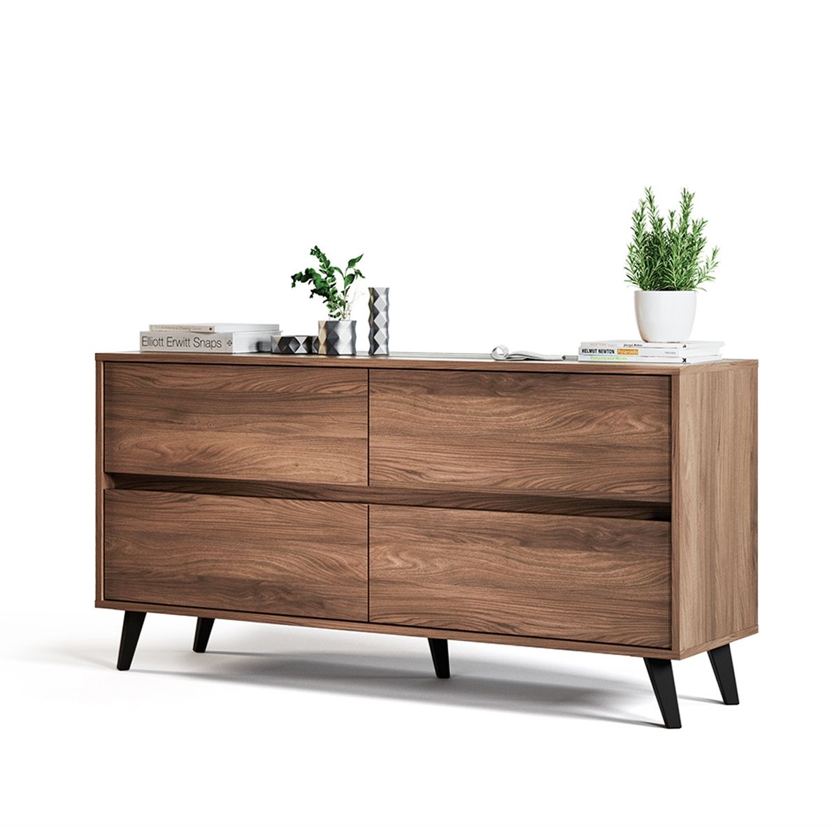 MEDULAR - Cómoda Atacama 4 cajones café Medular