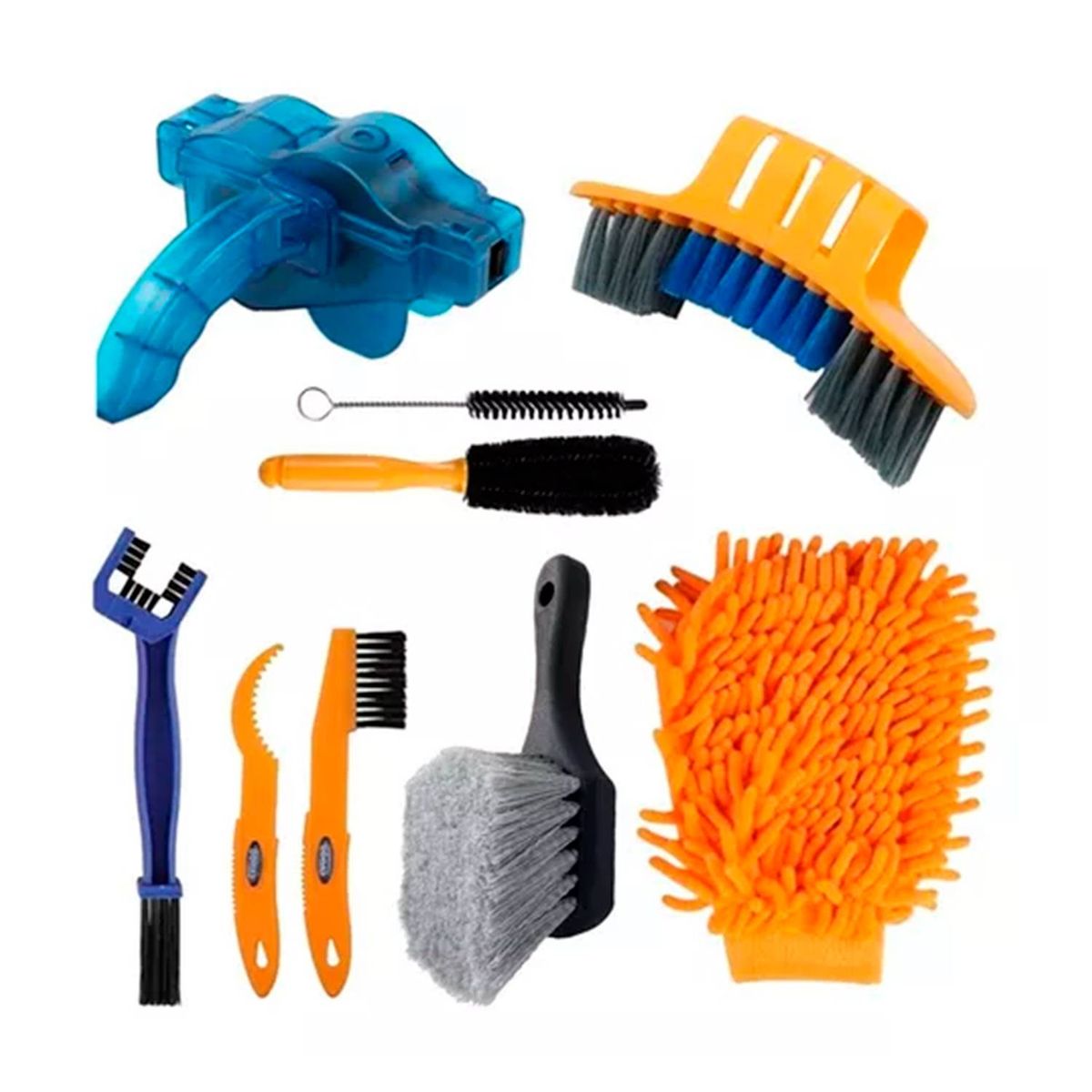 GENERICO - Kit 9 Piezas Para Limpieza De Bicicleta