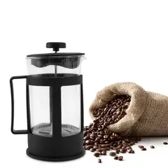 GENERICO - Cafetera francesa Prensa de Café vidrio 600 ml Negro