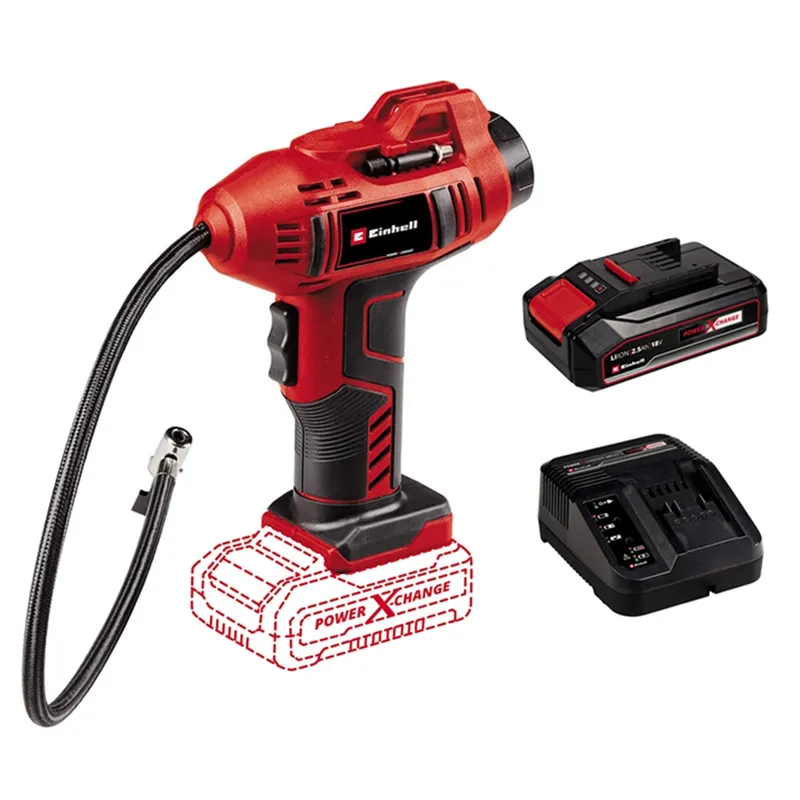 EINHELL - Inflador Compresor Aire Inalámbrico 18v Bat Carg Einhell