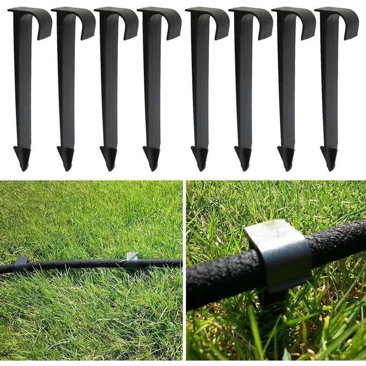 KUANGYE - 100 Uds Estaca Baston Manguera Polietileno 1/2 - 16 Mm