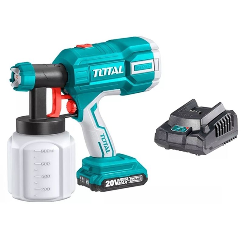 TOTAL TOOLS - Pistola De Pintura 20v Bat Cargador Total Tsgli20406