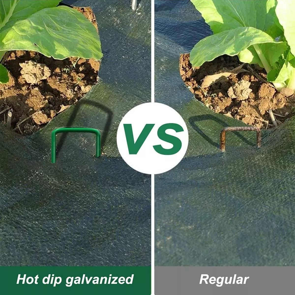 KUANGYE - Grapas Clavos De Césped Pasto Artificial Estacas De Tierra