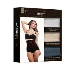 SWISS NATURE LABS - Slim Panties Talla L (Blanco+Beige+Negro)