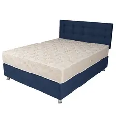 SPOMO - Box Americano Alegro FisioFlex Capitoné 2 PL Azul