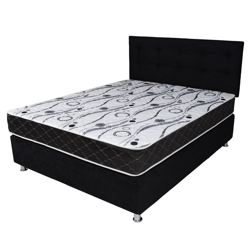 SPOMO - Box Americano Alegro T3500 Capitoné Black 2 PL Negra