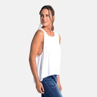 Top Asimétrico Con Tirantes Anchos De Viscosa