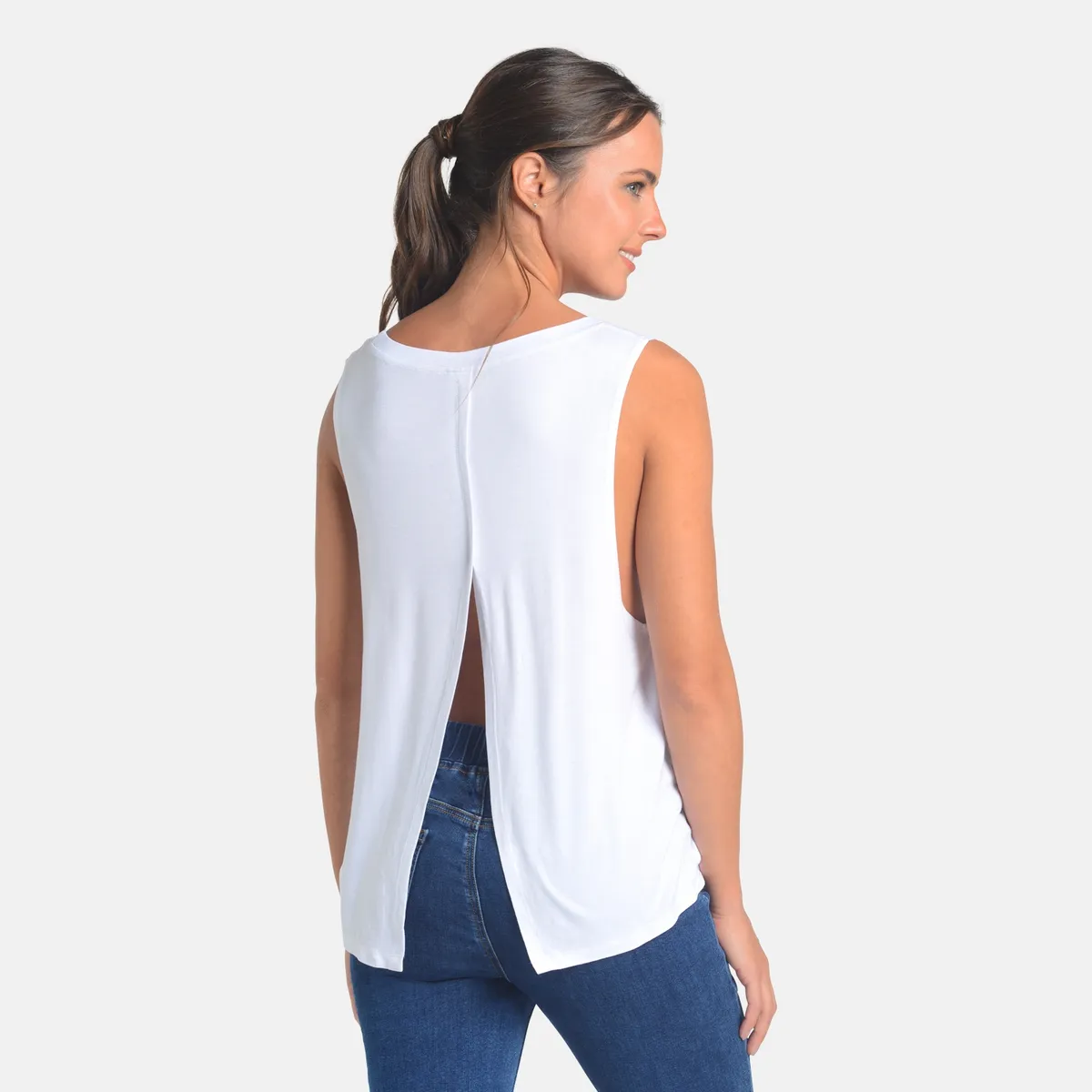 CAFFARENA - Top Asimétrico Con Tirantes Anchos De Viscosa