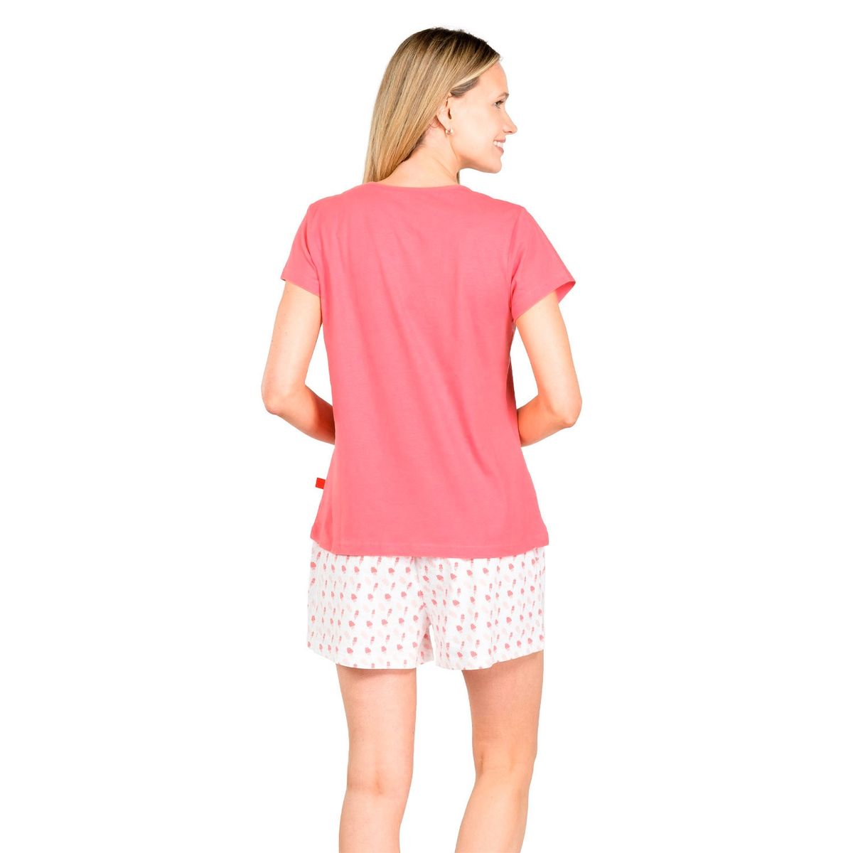 CAFFARENA - Pijama Corto Diseño Estampado Algodón