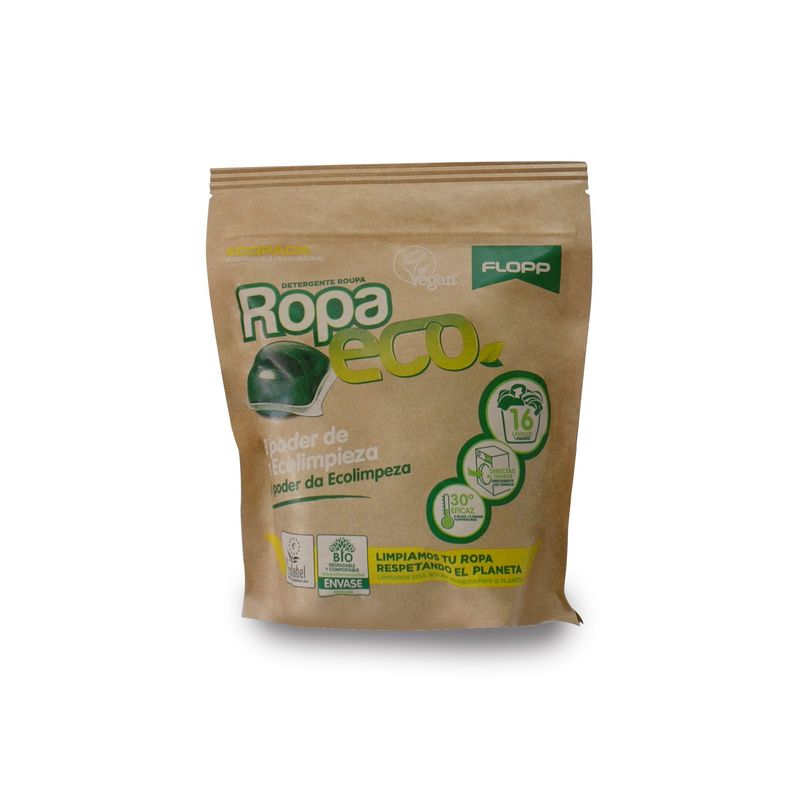 FLOPP - Detergente de ropa ecológico 16 cápsulas biodegradable