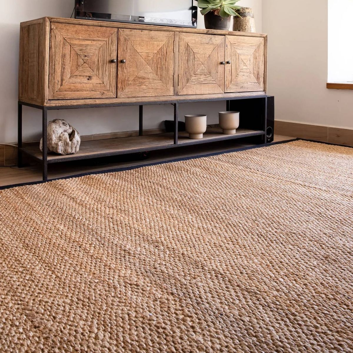 TRIBUS DEL MUNDO - Alfombra Yute Bhilai 250 x 300 cm