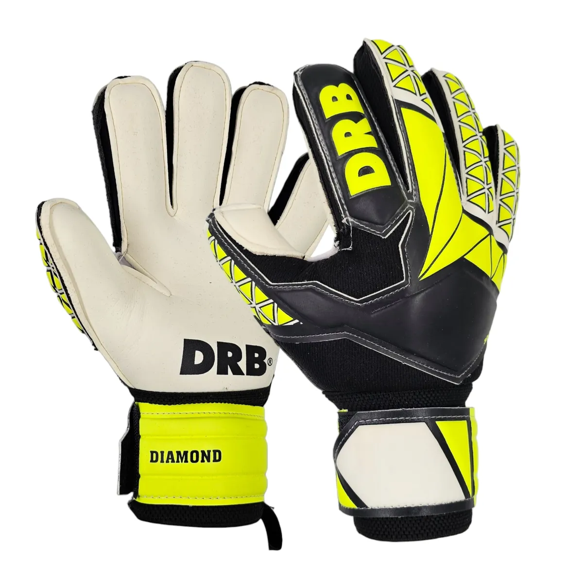 DRB - Guantes Arquero Portero Con Ferulas Drb Diamond Latex Aleman
