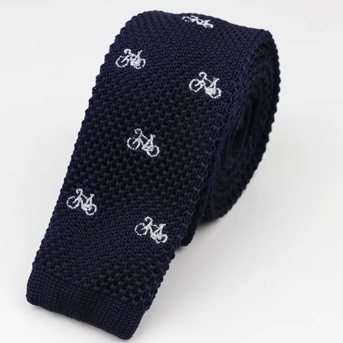 MERCADO CBF - Corbata Tejida de hilo Con Diseño Vintage Bicicletas