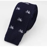 Corbata Tejida de hilo Con Diseño Vintage Bicicletas