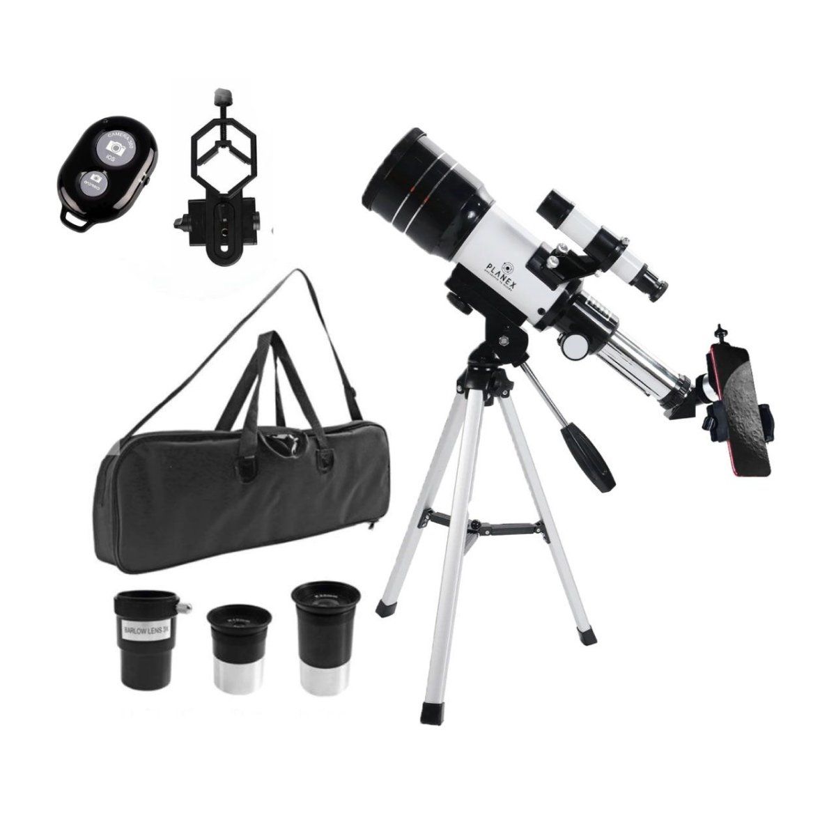 PLANEX - Telescopio Astronómico Monocular F40070 Planex Con Soporte